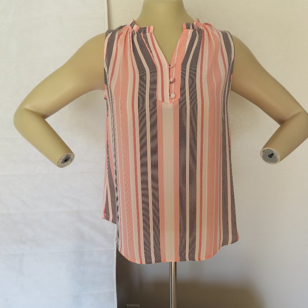 Loft Outlet Sleeveless Stripe Top